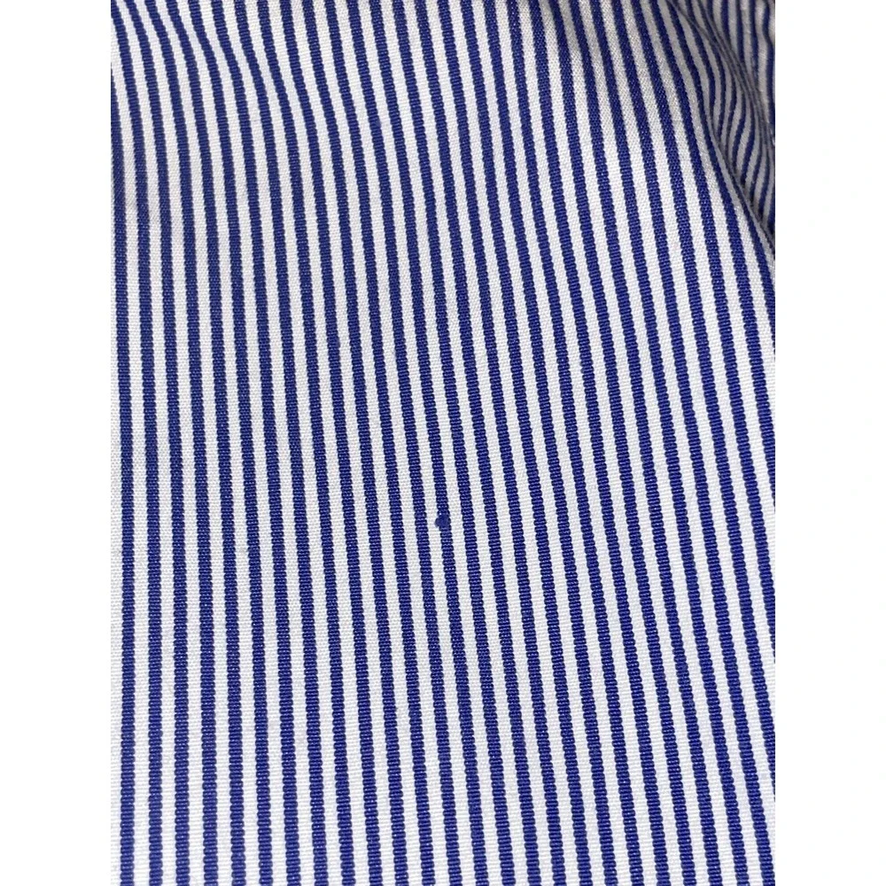 Polo Ralph Lauren Blue White Striped Button Down Dress Shirt - Size 2XL 18-45